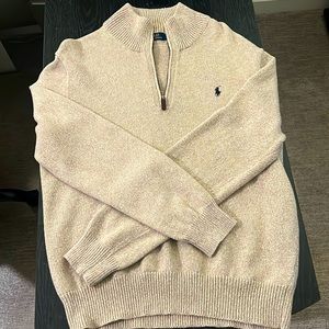 L Quarter zip men’s polo sweater